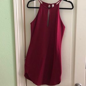 Red cocktail dress